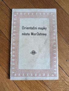 Orientačné mapky a zoznam ulíc mesta Ostrava Jámy Dráhy cca 1900 2