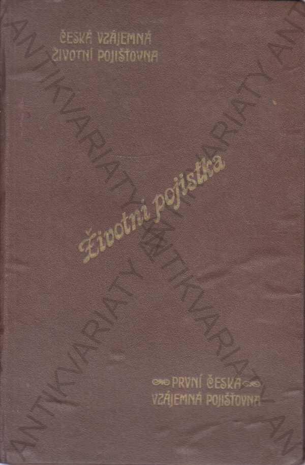 Dokumenty Čes. vzáj. život. pojišťovny 1939 - Starožitnosti a umenie
