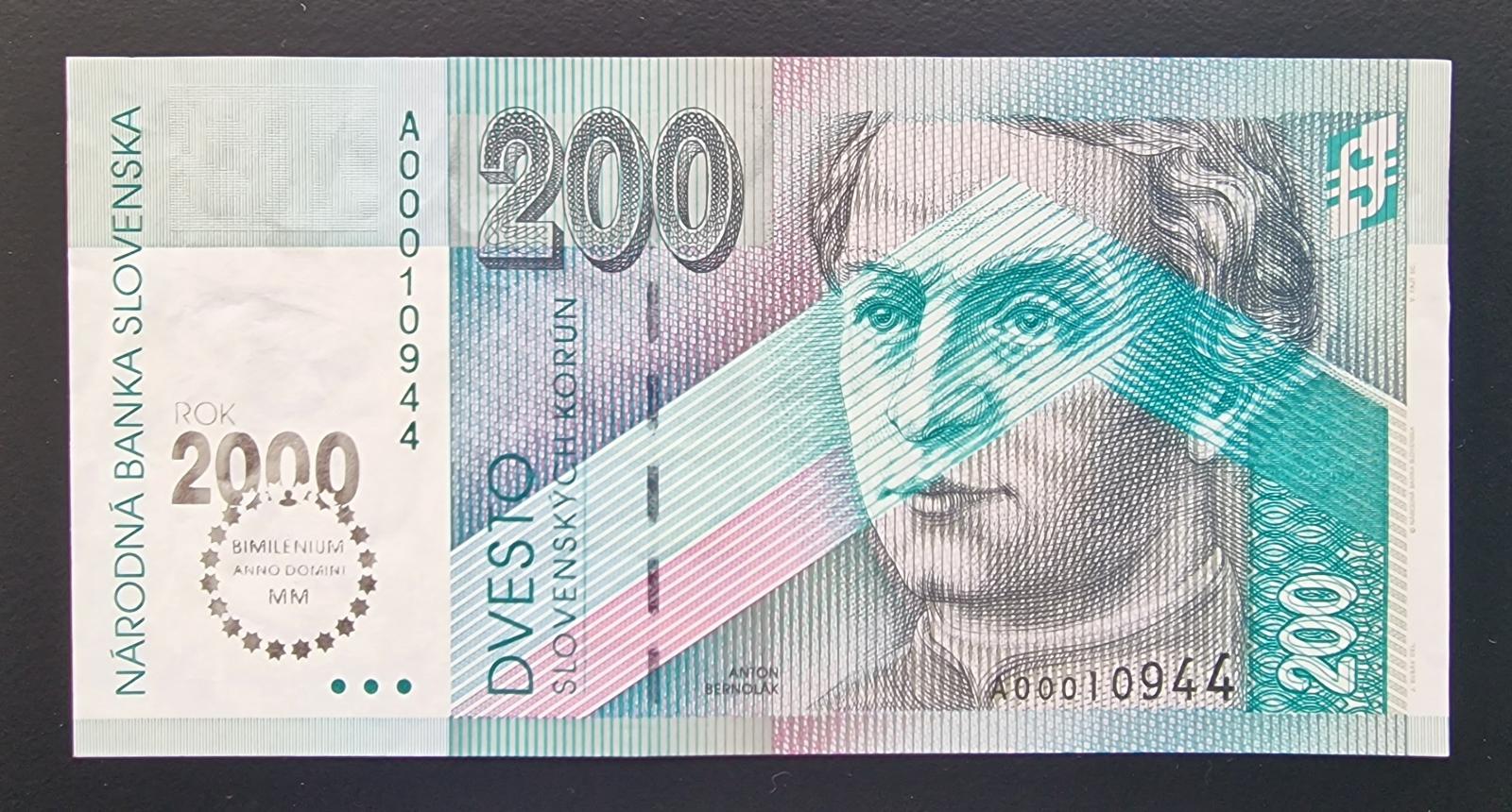 200 Sk bimilénium - Bankovky