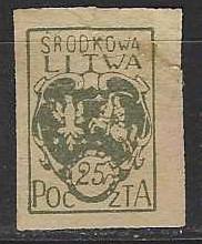 Stredná Litva - Mi: 20B - Známky
