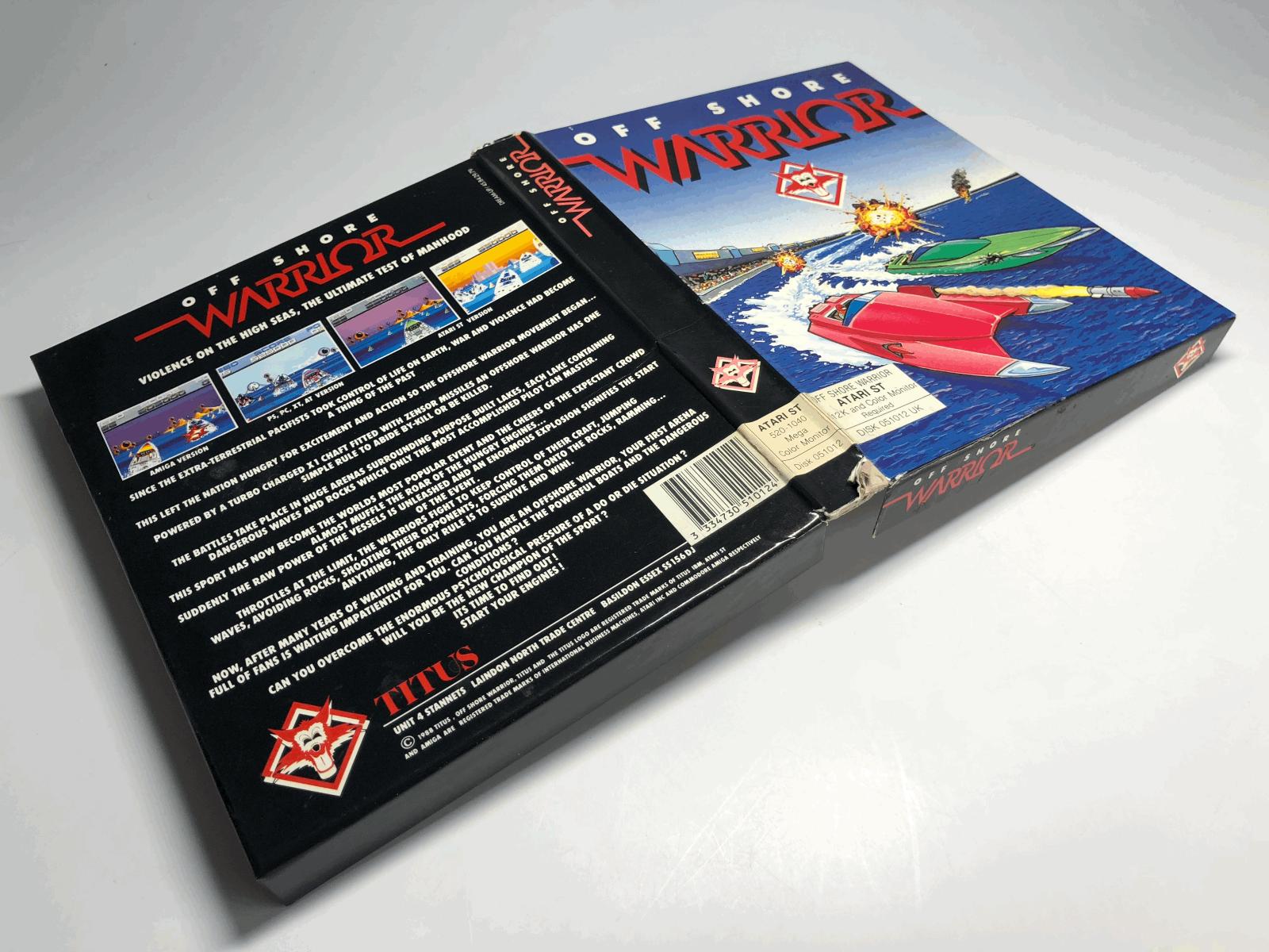 Atari ST - Off Shore Warrior / Titus - Originální hra - Počítače a hry