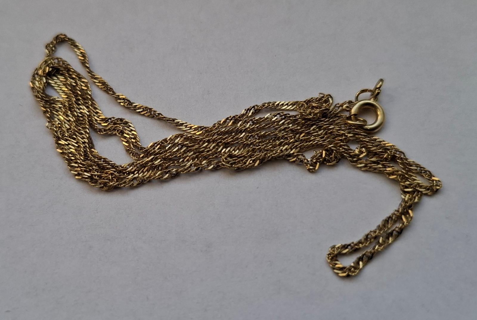 Zlatý retiazka Au 585/1000; 2,41 g, 60 cm - Šperky