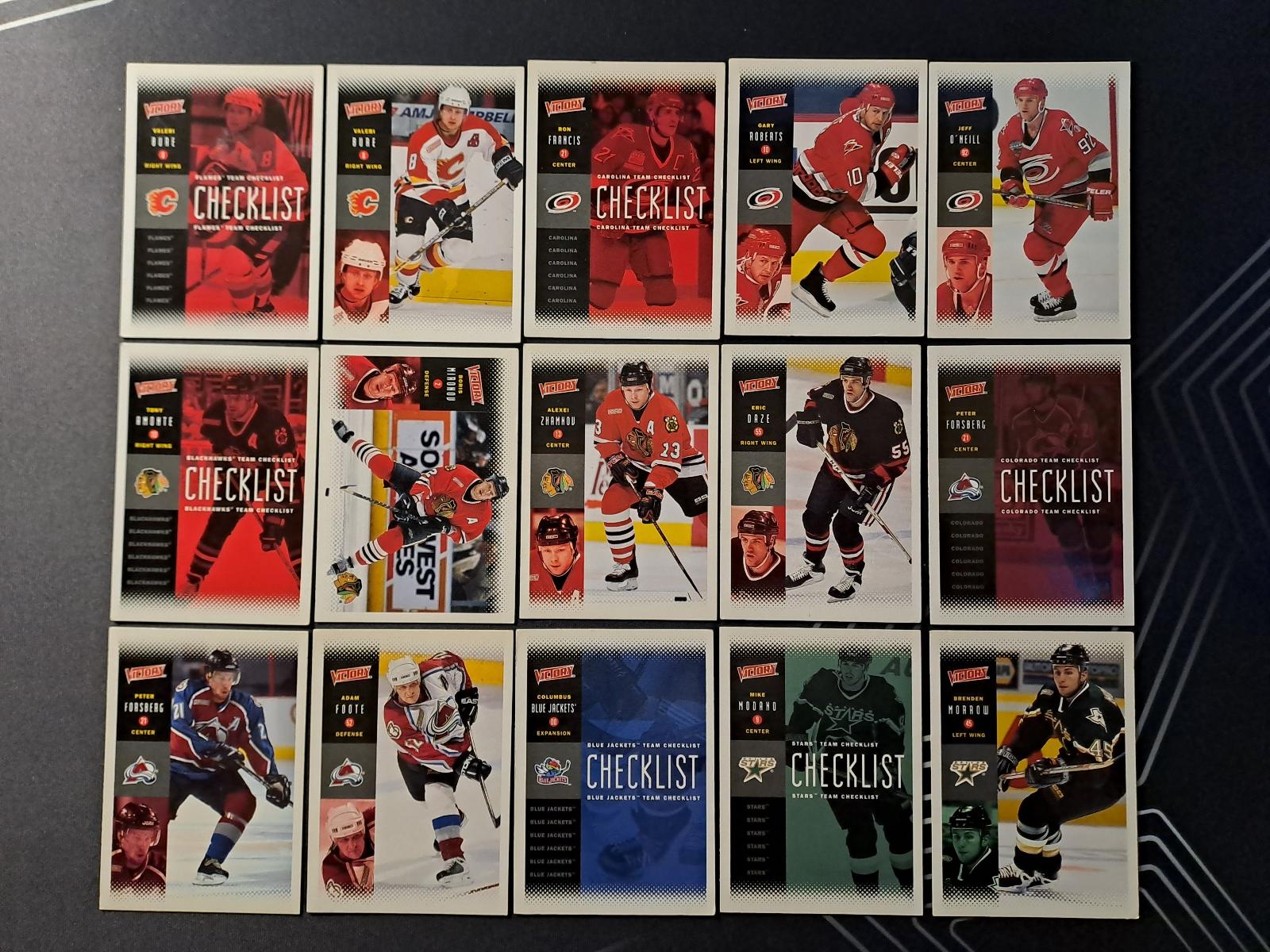 LOT kariet NHL - Victory 2000/01 (81ks) - Hokejové karty