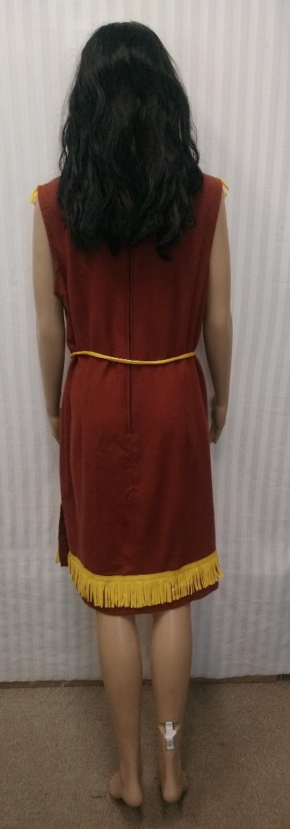 2-dielny kostým Indiánka, šaty a vlasy, XL - undefined