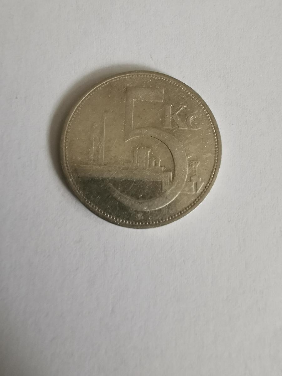 Československo - 5 korún 1930, Ag - Numizmatika