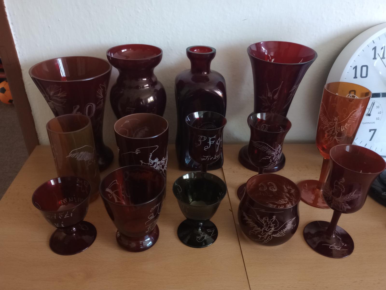 Vázy a poháre František Kollman - Starožitnosti a umenie