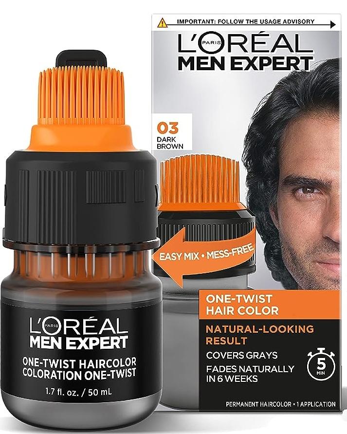 Farba vlasov L'Oreal Paris Men Expert One Twist, odtieň 03 - Kozmetika a parfémy