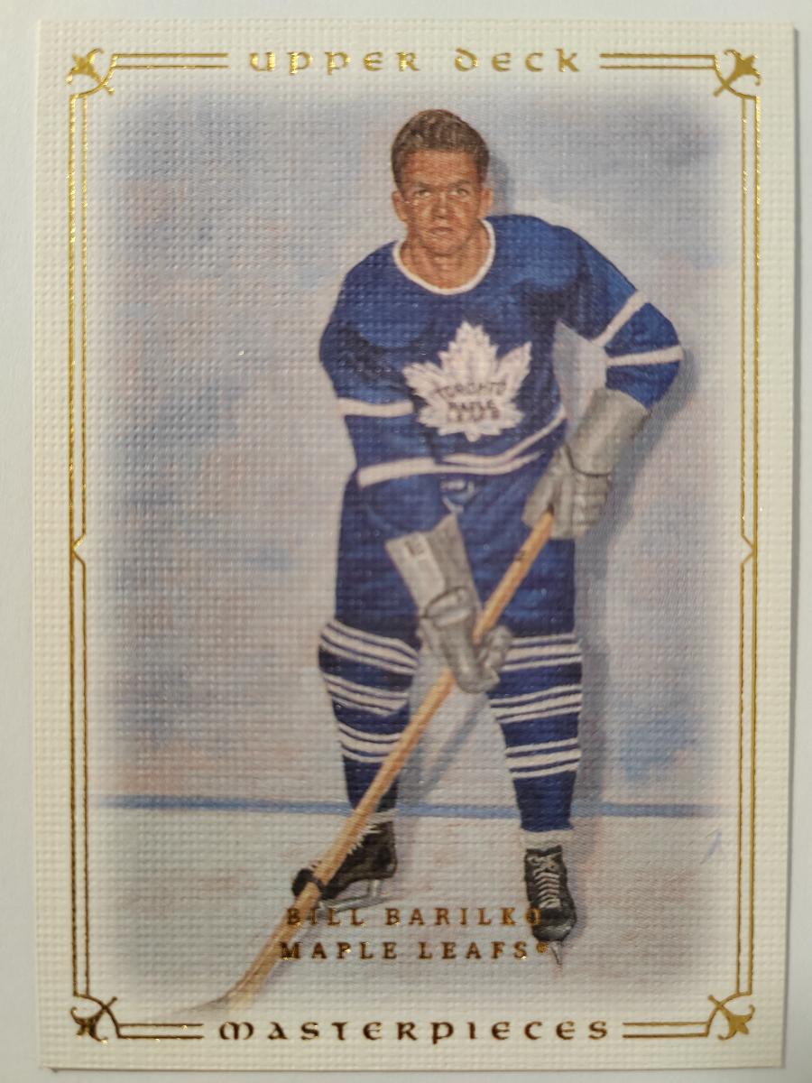 🏒 UD MASTERPIECES Bill Barilko - Toronto Maple Leavs 🏒 - Hokejové karty