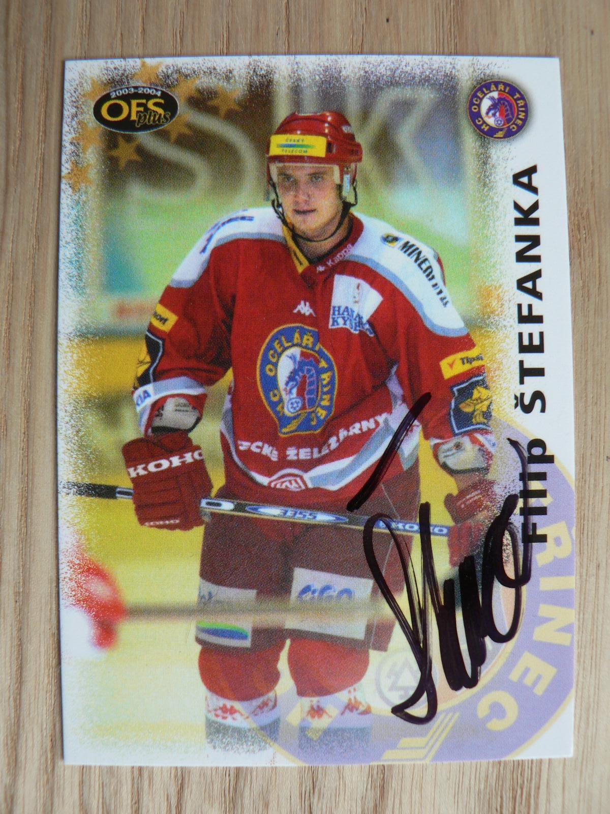 Štefanka Filip - Třinec / OFS 2003-04 (podpísaná) - Hokejové karty