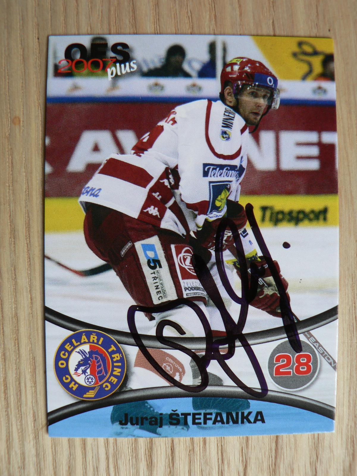 Štefanka Juraj - Třinec / OFS 2006-07 (podpísaná) - Hokejové karty
