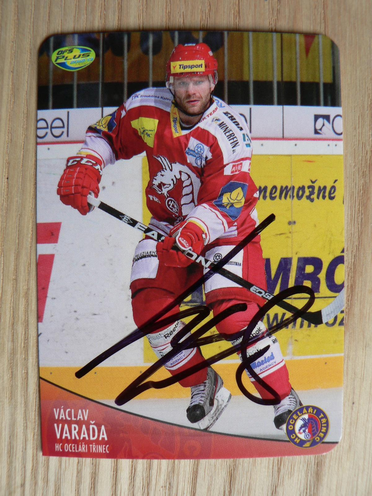 Varaďa Václav - Třinec / OFS 2012-13 (podpísaná) - Hokejové karty