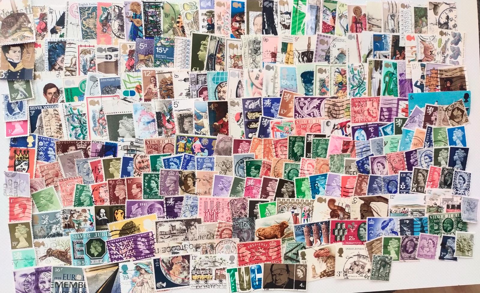 Každá iná - poštové známky Anglicka 245ks - Filatelia