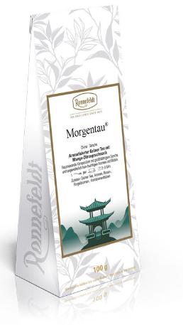 Ronnefeldt - Morgentau, Zelený čaj s mango-citrusovou príchuťou, 100g - Potraviny