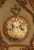 Nádherné zlaté hodinky mníšky, pôvodné etue - Starožitnosti