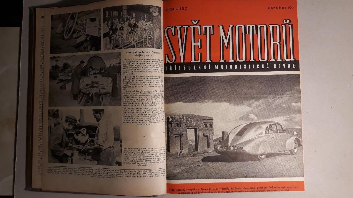 Svet motorov ročník 1952, zviazaný (v článku Tatra 87) - Motoristická literatúra