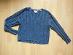 dámsky Tommy Jeans modrý sveter crop TOP džersej rovný 42/ML - Dámske oblečenie