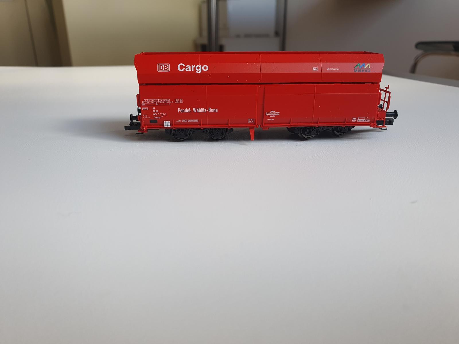 Tillig TT - Samovýsypné vozidlo DB CargoMIBRAG, DB Cargo - NOVÝ - Modelové železnice