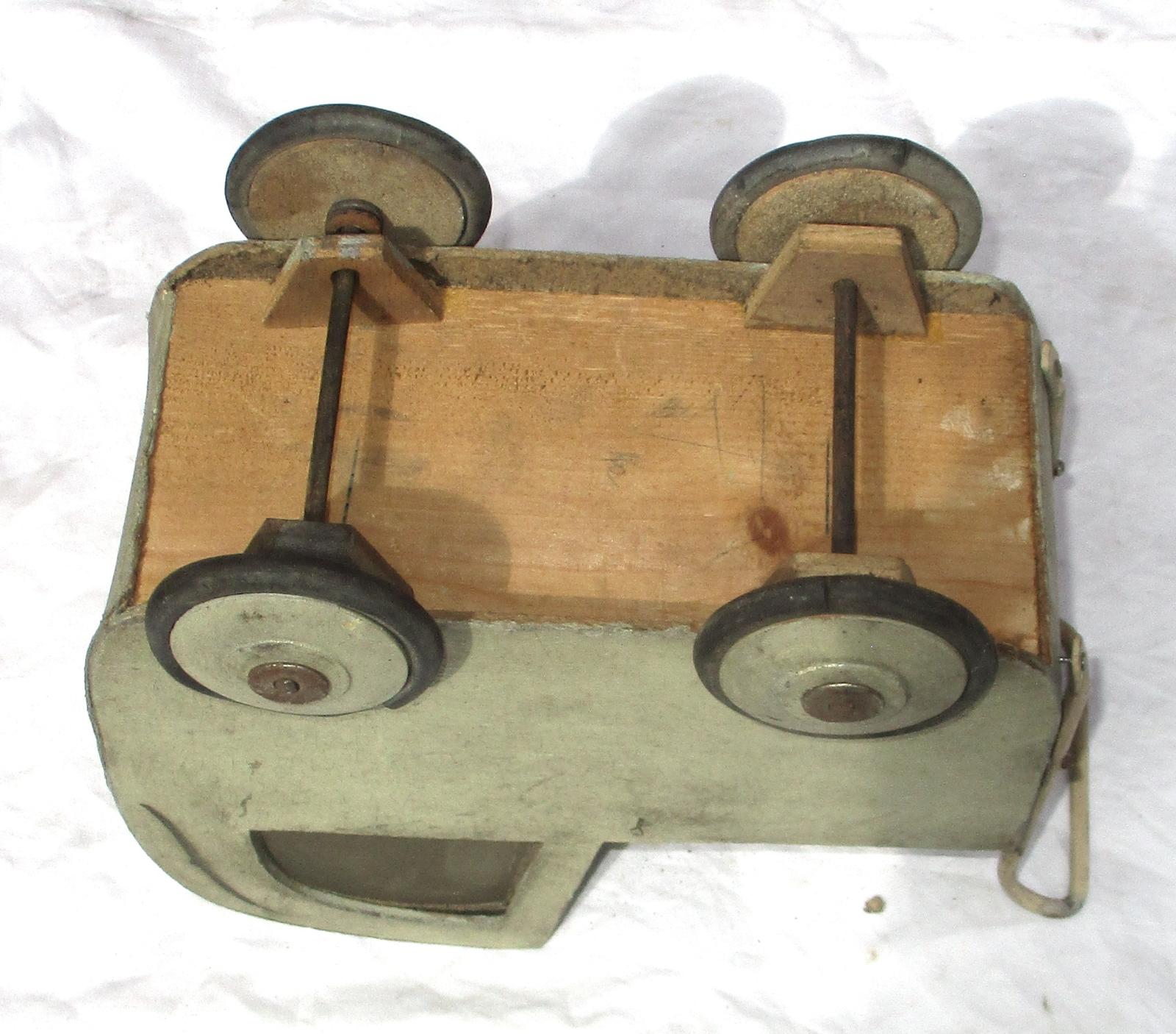 Drevený kočík hračka starožitný - Starožitnosti a umenie