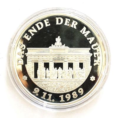 Strieborná medaila - Das Ende der Mauer, 9.11. 1989 Nemecko PP