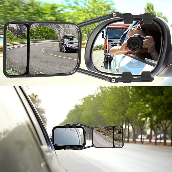 Ťažné zrkadlo otočné o 360 stupňov s duálnym pohľadom pre osobné auto - Auto-moto