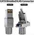 CAT8 konektor / krištáľová hlava / šedý / 2ks / od 1Kč |001| - Elektro