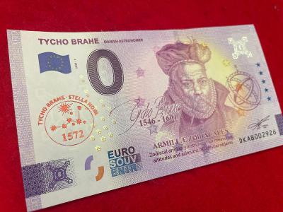 AUKCIE ● Euro Souvenir ● TYCHO BRAHE Danish astronomer [2022] PRÍTISK