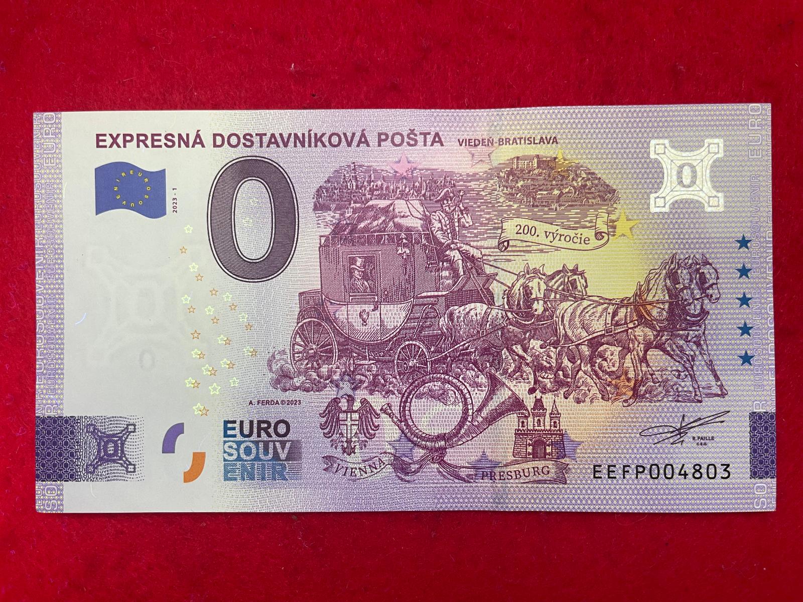 AUKCIE - Euro Souvenir ● EXPRESNÁ DOSTAVNÍKOVÁ POŠTA [2023] - Zberateľstvo