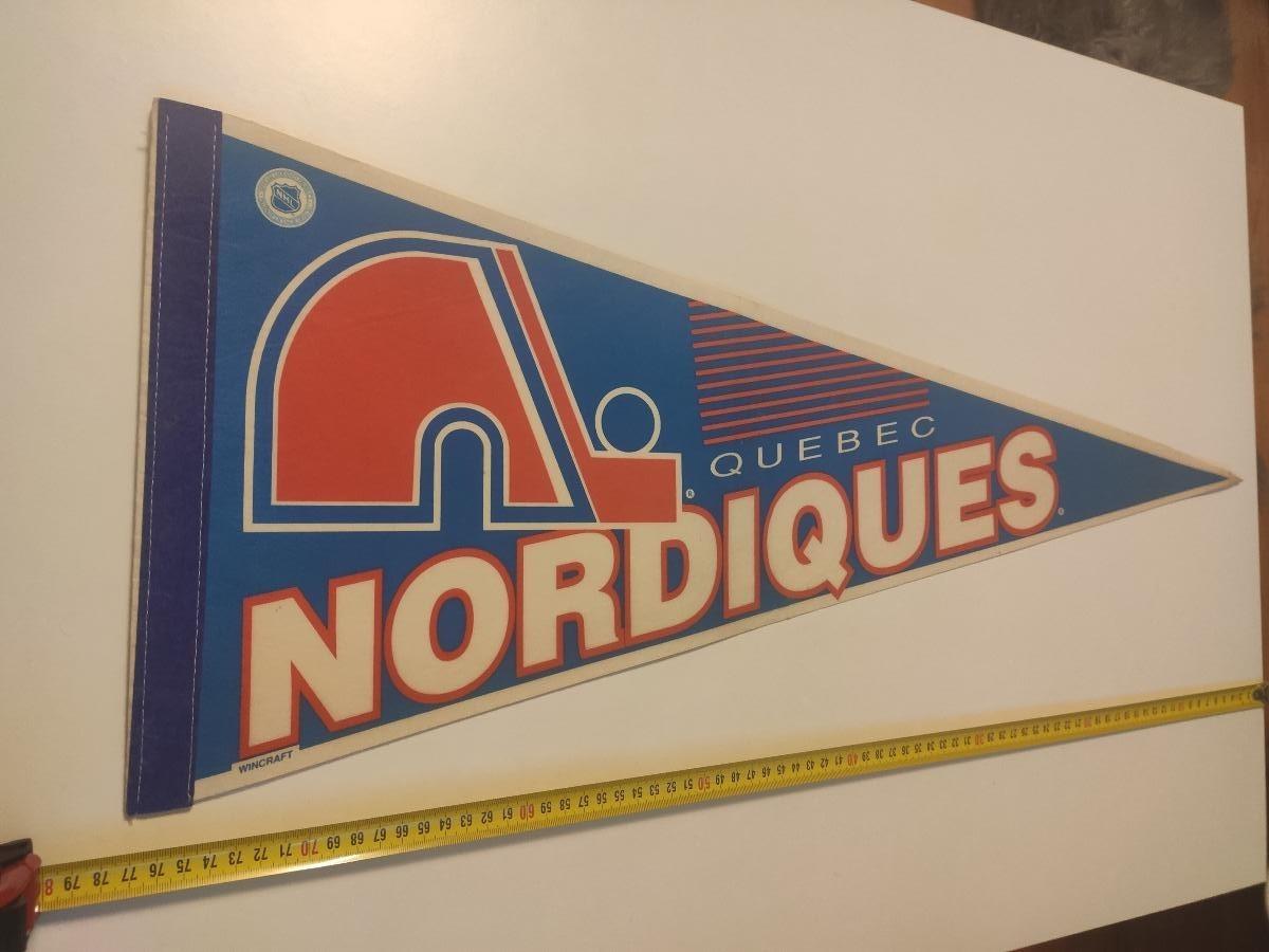 Hokejová zástavka NHL Quebec Nordiques Vintage - Zberateľstvo