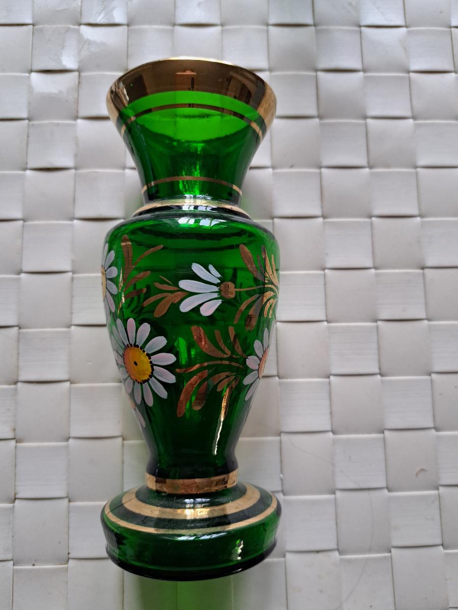 Krásna váza s margarétami - Starožitnosti
