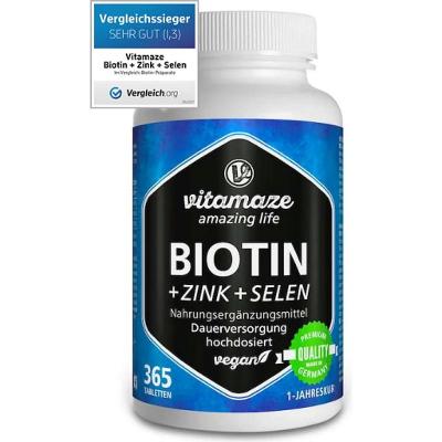 Vitamaze - Biotín + Zinok + Selén, 365 tabliet