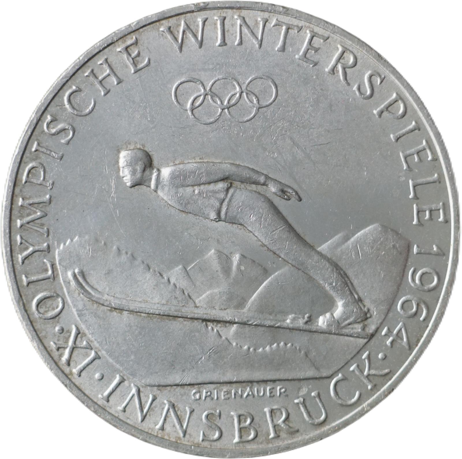 Rakúsko - 50 Schilling 1964 - zimné olympijské hry v Innsbrucku !!! - Numizmatika
