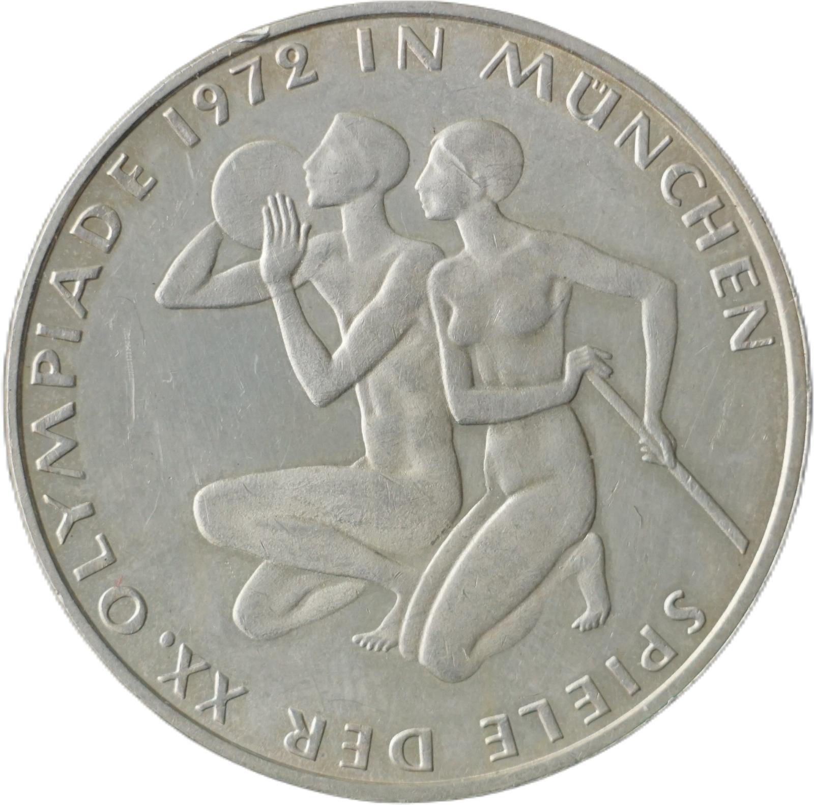 Nemecko - 10 Marka 1972 G - XX. letné olympijské hry, Mníchov 1972 !!! - Numizmatika