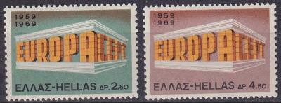 Grécko 1969 Európa CEPT Mi# 1004-05 Kat 6€