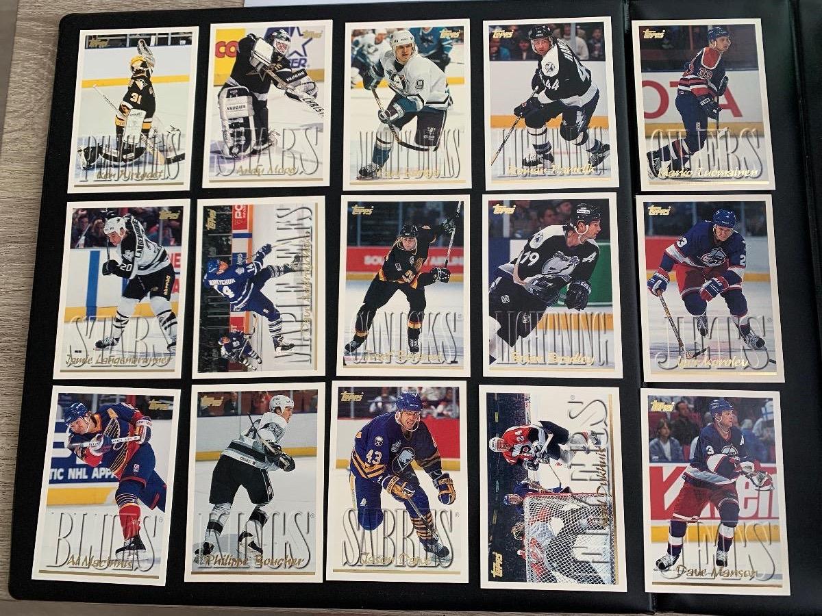 Lot 50 ks radových kariet Topps 1995-96 - Hokejové karty