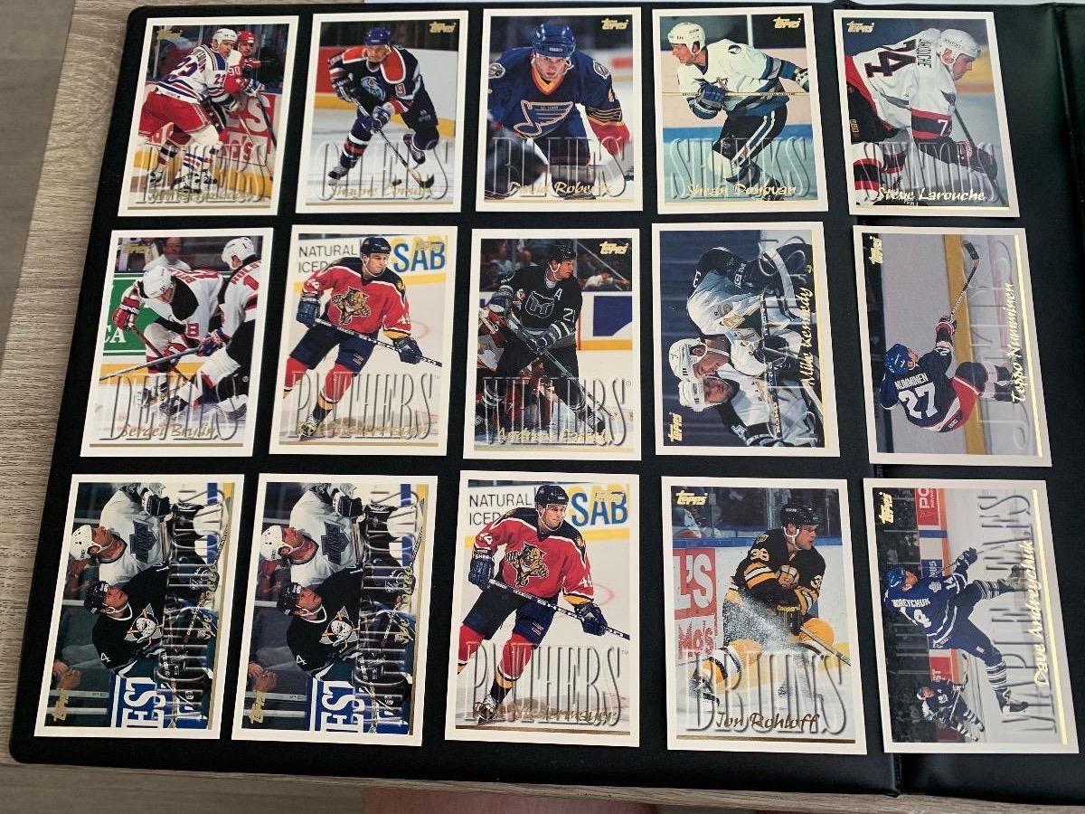 Lot 50 ks radových kariet Topps 1995-96 - Hokejové karty