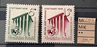 Deutsches Reich, DR Mi 692/3*