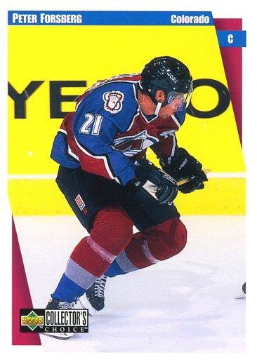 PETER FORSBERG UPPER DECK COLECTOR'S CHOICE 97/98 - Hokejové karty