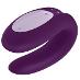 Satisfyer Double Joy violet Vibrátor pre páry ovládanie cez mobil - Erotika