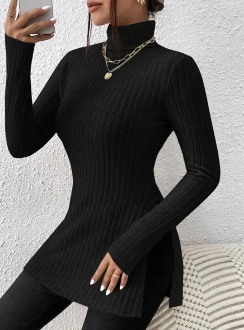 Dámsky dlhý sveter (110824042024) - Dámske oblečenie
