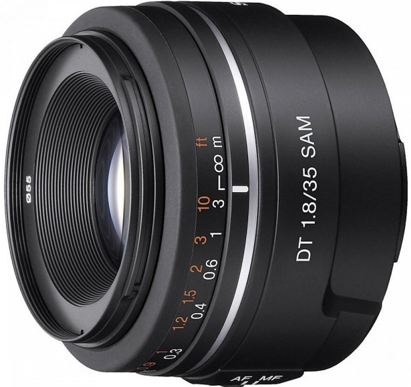 Objektív Sony 35mm f/1.8 DT SAM, čierna - Foto