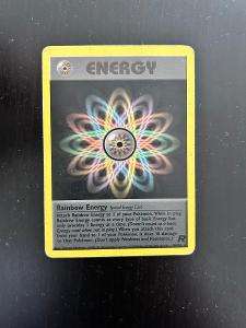 Pokémon vintage karta Rainbow Energy z edície Team Rocket (80/82)
