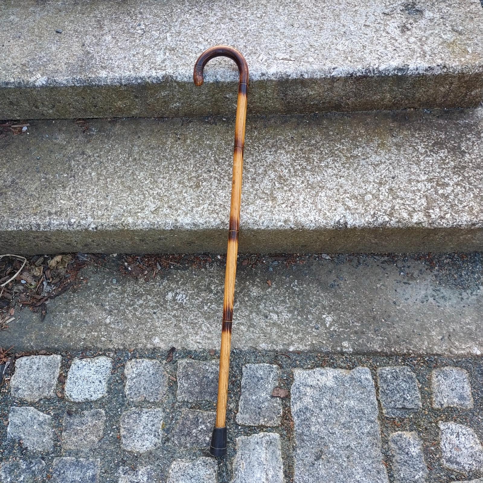 stará drevená zdobená palica - doprava ZADARMO - Starožitnosti a umenie