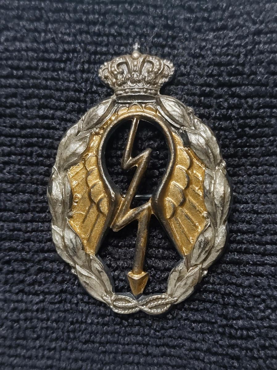 WW2 Taliansky odznak strmhlavého bombardéra 1. triedy, značené - Vojenské zberateľské predmety