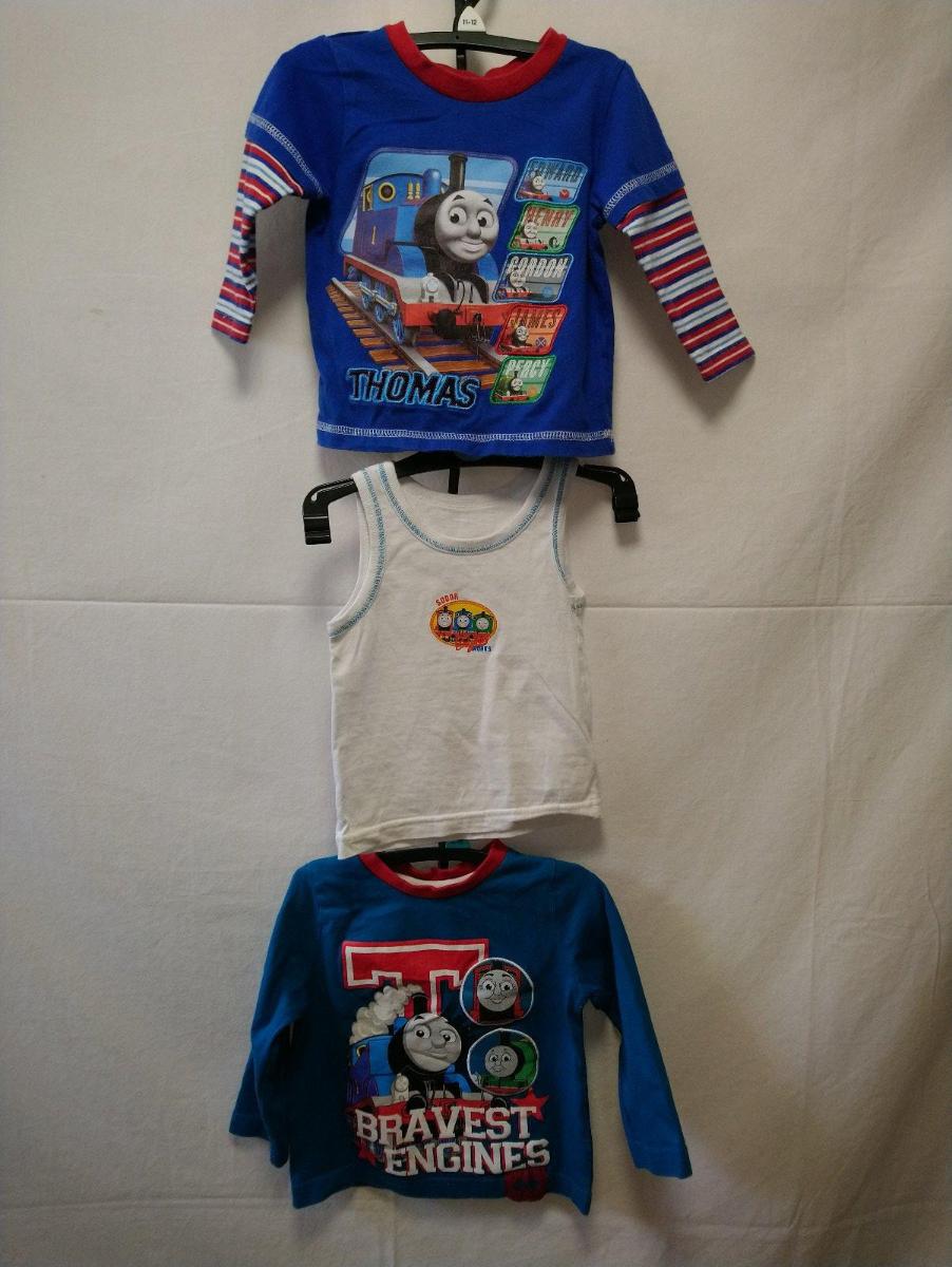 2 ks tričká Thomas vlačik a tielko, 74-80 cm - Detské tričká