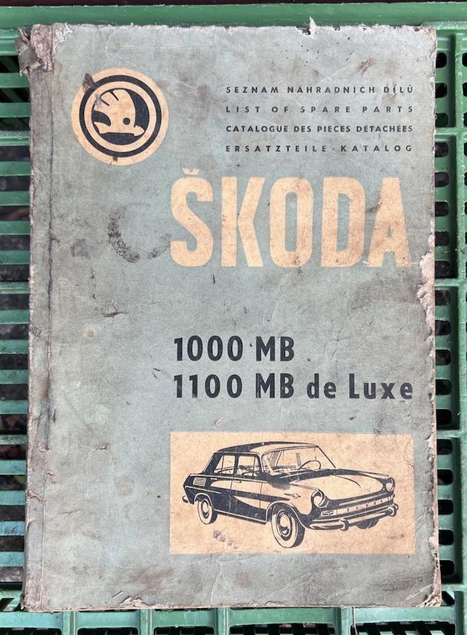 Škoda 1000MB - katalóg náhradných dielov - Motoristická literatúra