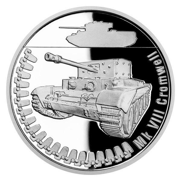 Strieborná minca Obrnená technika - Mk VIII Cromwell proof - Numizmatika