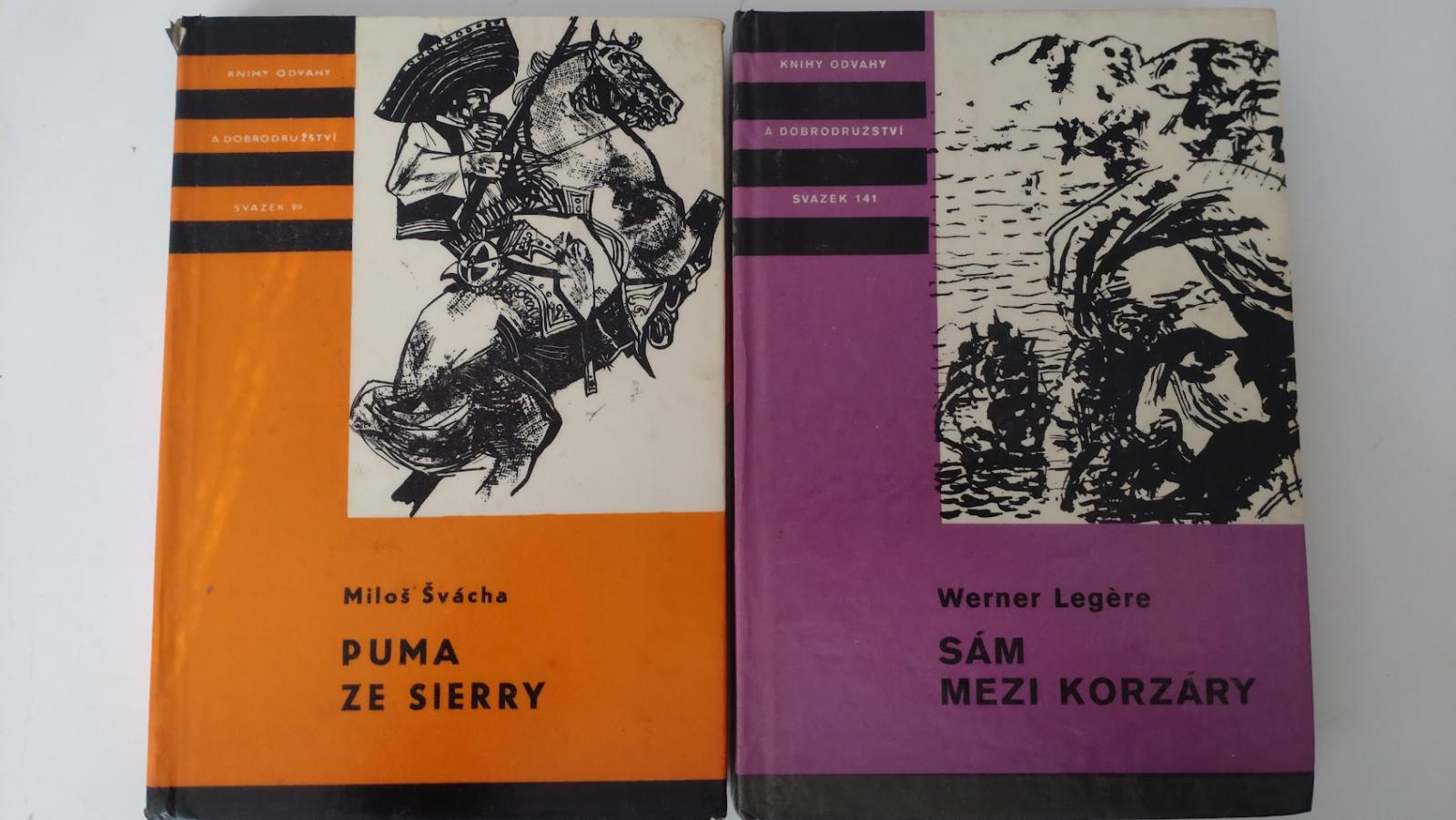 2x KOD 99 Puma zo Sierry + 141 Sám medzi korzármi - Knihy a časopisy