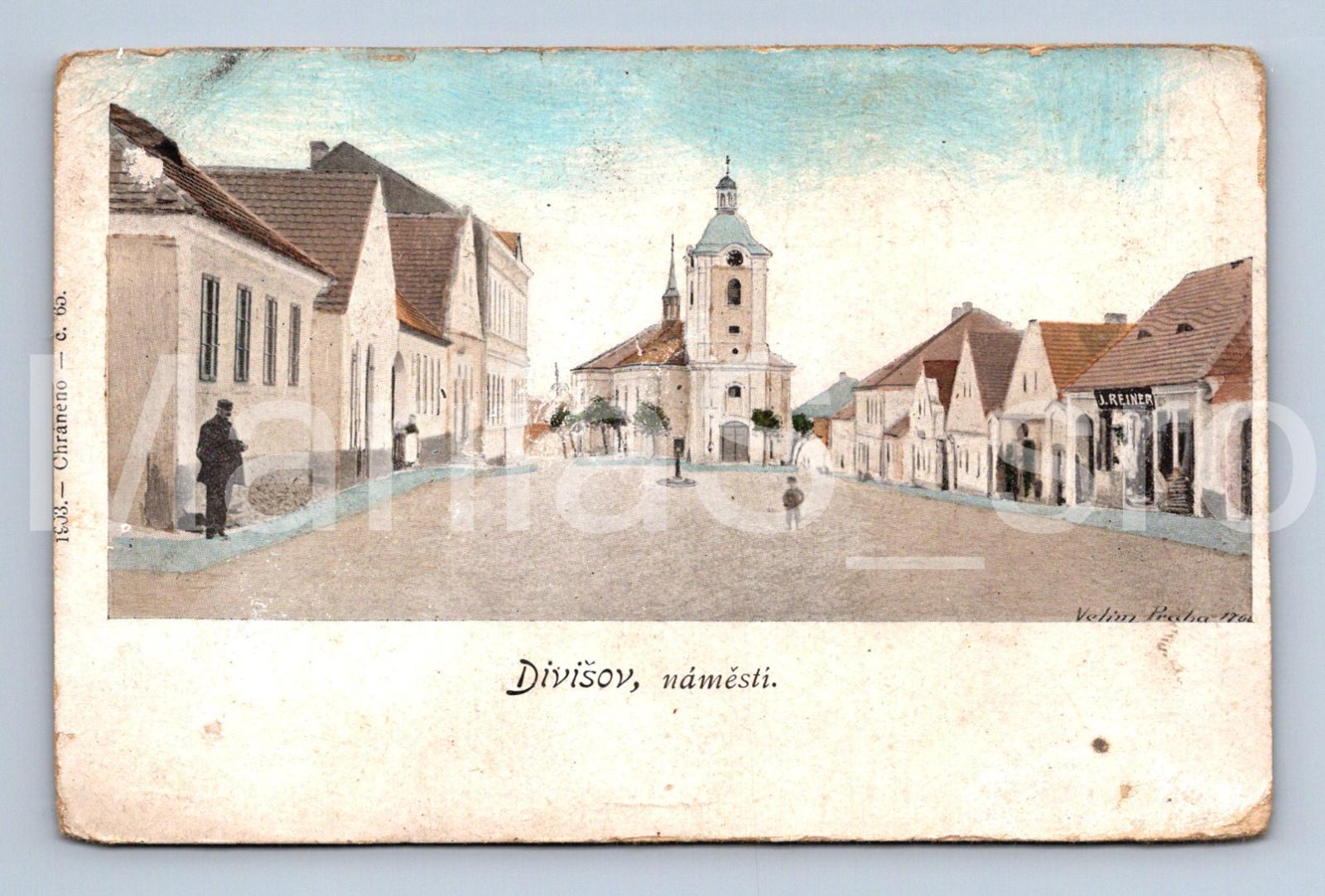 Pohľadnica DIVIŠOV NÁMESTÍ - dlhá adresa (ST30819) - Pohľadnice miestopis