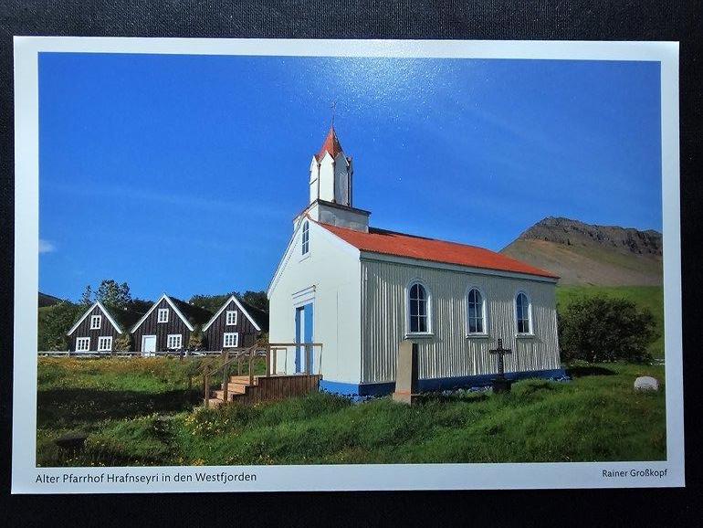 Island, Pfarrhof Hrafnseyri - Pohľadnice