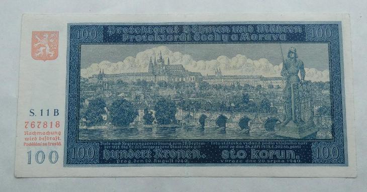 100 Kč - 1940 S11B I vydanie  - Bankovky